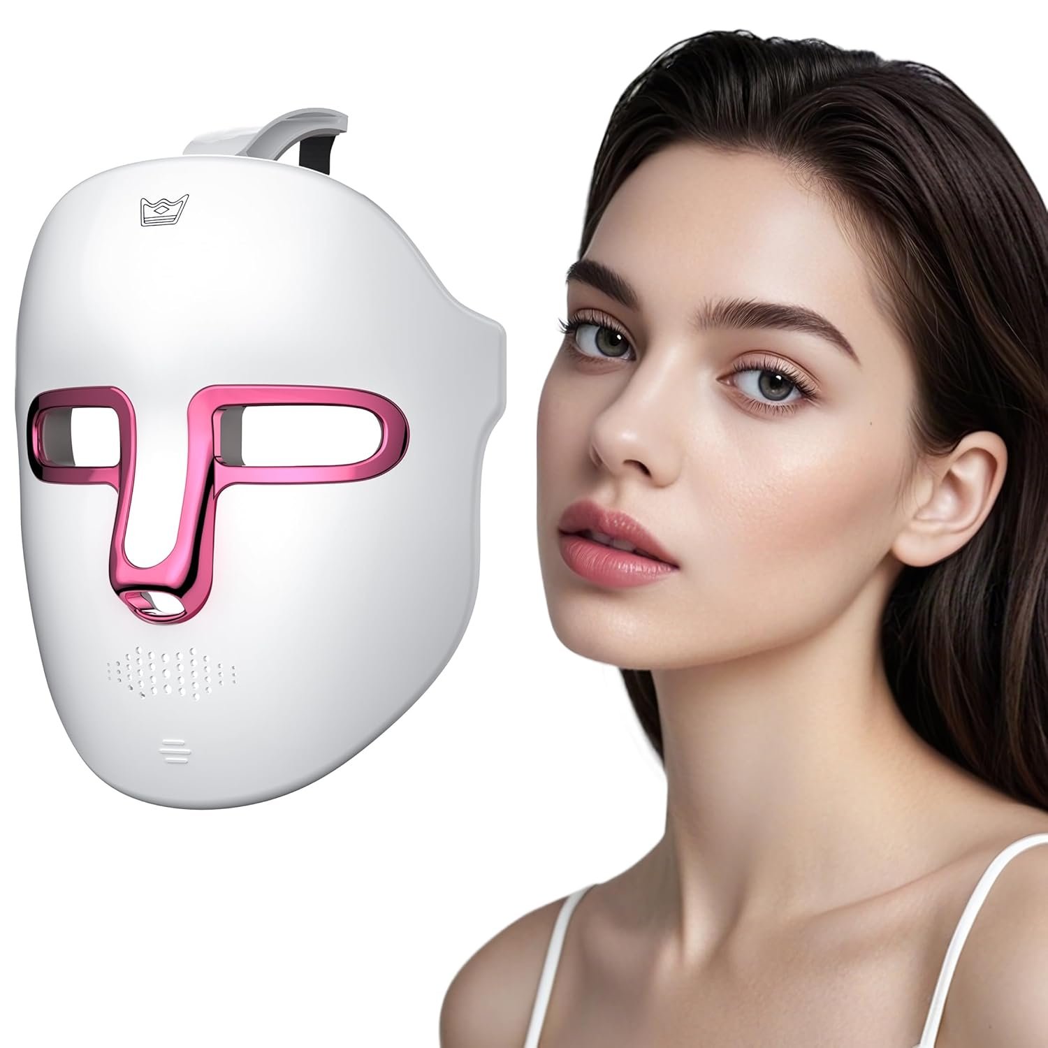 Rechargeable 7-Color LED Face Mask for Anti-Aging, Rejuvenation & Brightening